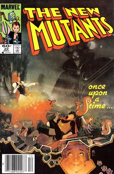 Cover for The New Mutants (Marvel, 1983 series) #22 [Newsstand]