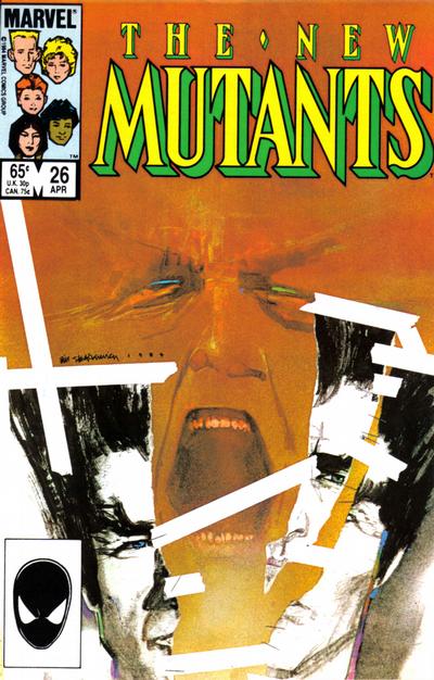 Cover for The New Mutants (Marvel, 1983 series) #26 [Direct]