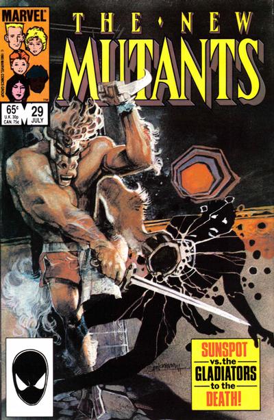 Cover for The New Mutants (Marvel, 1983 series) #29 [Direct]