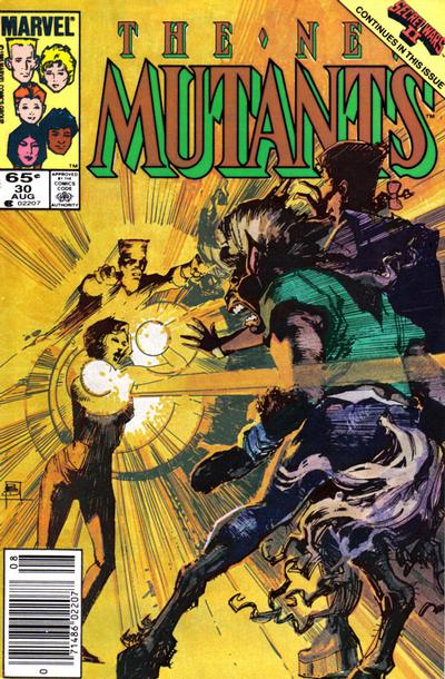 Cover for The New Mutants (Marvel, 1983 series) #30 [Newsstand]