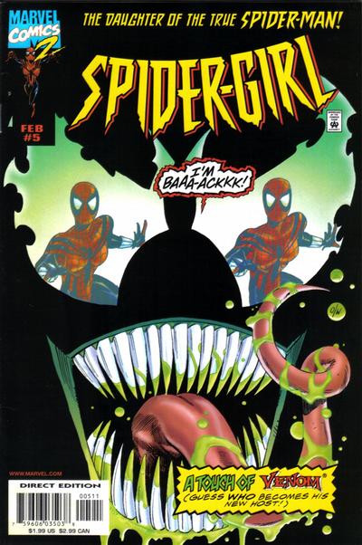Cover for Spider-Girl (Marvel, 1998 series) #5 [Direct]