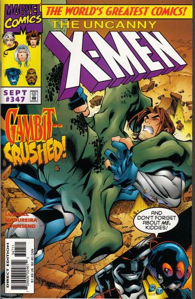 Cover for The Uncanny X-Men (Marvel, 1981 series) #347 [Direct Edition]