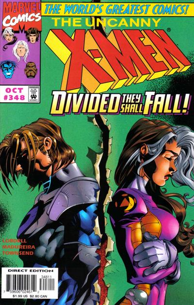 Cover for The Uncanny X-Men (Marvel, 1981 series) #348 [Direct Edition]