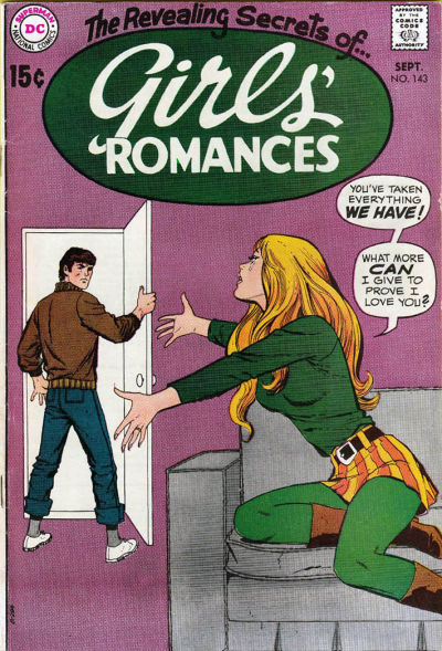 Cover for Girls' Romances (DC, 1950 series) #143