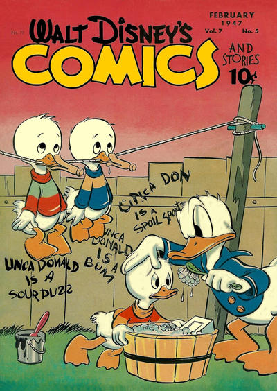 Cover for Walt Disney's Comics and Stories (Dell, 1940 series) #v7#5 (77)