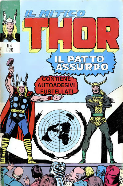 Cover for Il Mitico Thor (Editoriale Corno, 1971 series) #4