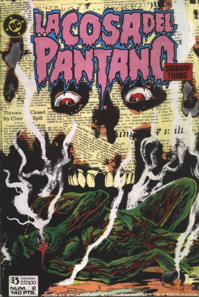 Cover for La Cosa del pantano (Zinco, 1989 series) #2
