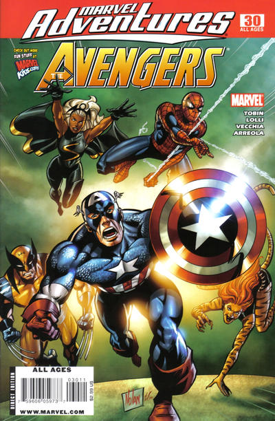 Cover for Marvel Adventures The Avengers (Marvel, 2006 series) #30