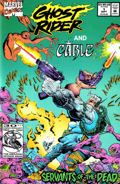 Cover for Ghost Rider and Cable: Servants of the Dead (Marvel, 1992 series) #1 [Direct]