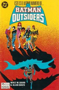 Cover Thumbnail for Batman y los Outsiders (Zinco, 1986 series) #24
