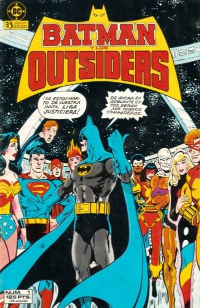 Cover for Batman y los Outsiders (Zinco, 1986 series) #1