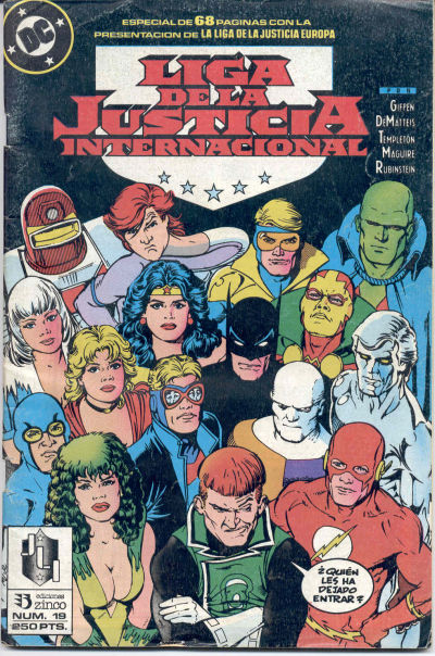Cover for Liga de la Justicia Internacional (Zinco, 1988 series) #19
