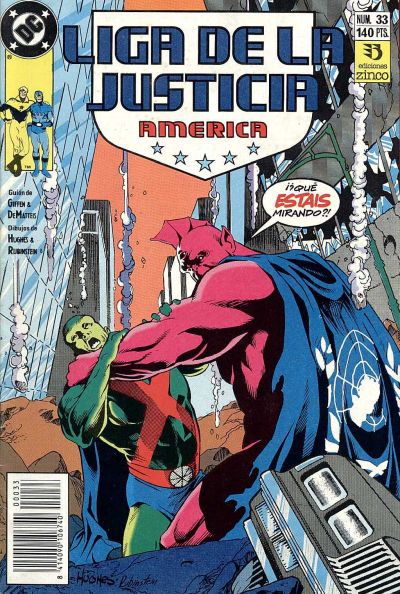Cover for Liga de la Justicia América (Zinco, 1989 series) #33