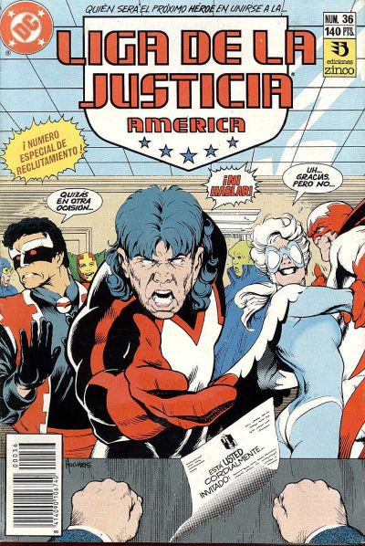 Cover for Liga de la Justicia América (Zinco, 1989 series) #36