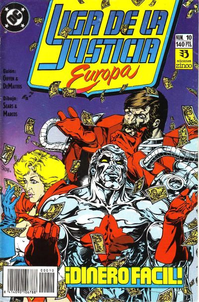 Cover for Liga de la Justicia de Europa (Zinco, 1989 series) #10