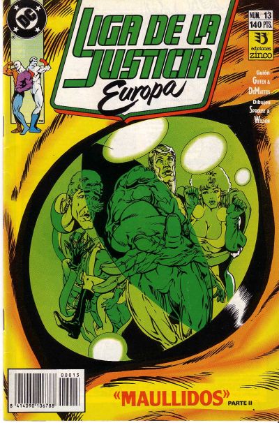 Cover for Liga de la Justicia de Europa (Zinco, 1989 series) #13