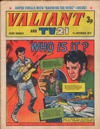Cover for Valiant and TV21 (IPC, 1971 series) #11th December 1971