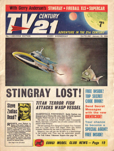 Cover for TV Century 21 (City Magazines; Century 21 Publications, 1965 series) #1
