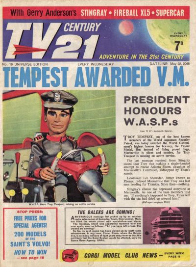 Cover for TV Century 21 (City Magazines; Century 21 Publications, 1965 series) #18