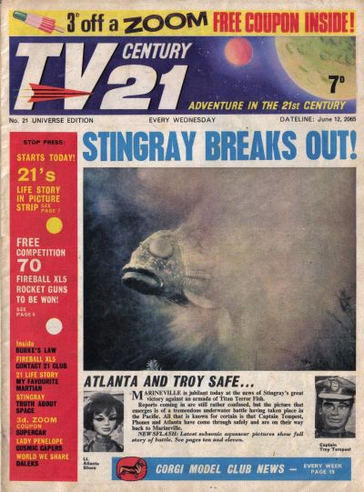 Cover for TV Century 21 (City Magazines; Century 21 Publications, 1965 series) #21