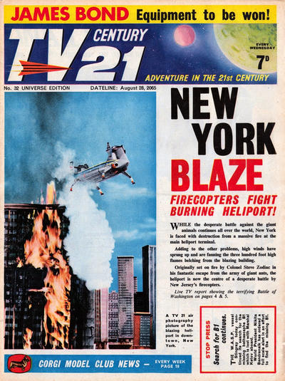 Cover for TV Century 21 (City Magazines; Century 21 Publications, 1965 series) #32