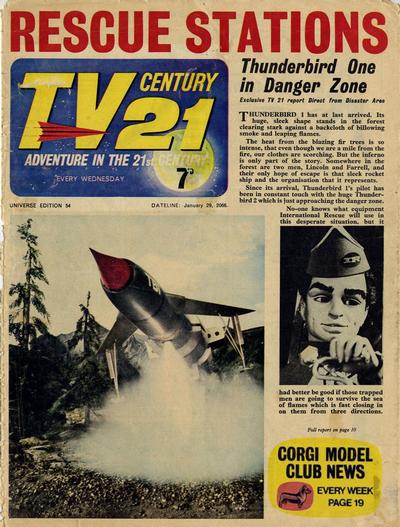 Cover for TV Century 21 (City Magazines; Century 21 Publications, 1965 series) #54