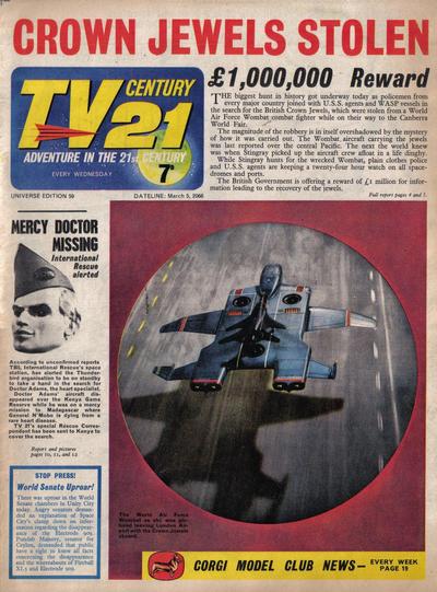 Cover for TV Century 21 (City Magazines; Century 21 Publications, 1965 series) #59