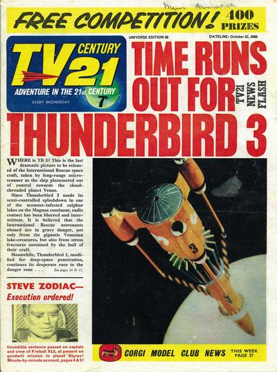 Cover for TV Century 21 (City Magazines; Century 21 Publications, 1965 series) #92