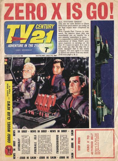 Cover for TV Century 21 (City Magazines; Century 21 Publications, 1965 series) #130