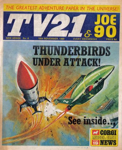 Cover for TV21 & Joe 90 (City Magazines; Century 21 Publications, 1969 series) #8