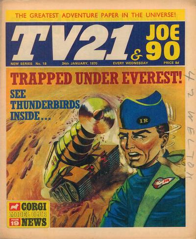 Cover for TV21 & Joe 90 (City Magazines; Century 21 Publications, 1969 series) #18