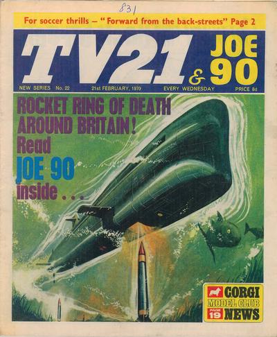 Cover for TV21 & Joe 90 (City Magazines; Century 21 Publications, 1969 series) #22