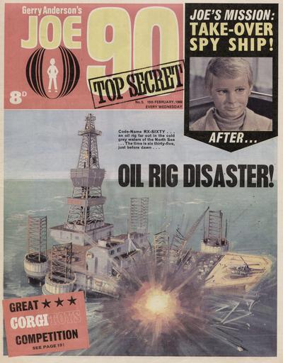 Cover for Joe 90 Top Secret (City Magazines; Century 21 Publications, 1969 series) #5