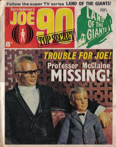 Cover for Joe 90 Top Secret (City Magazines; Century 21 Publications, 1969 series) #6