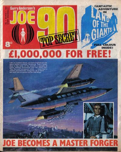 Cover for Joe 90 Top Secret (City Magazines; Century 21 Publications, 1969 series) #7