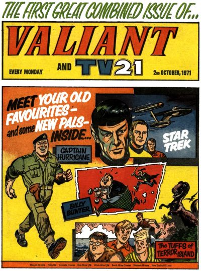 Cover for Valiant and TV21 (IPC, 1971 series) #2nd October 1971