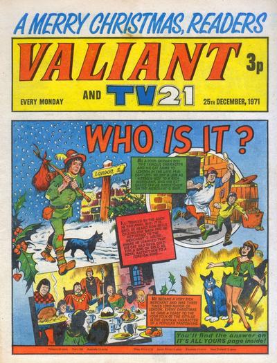 Cover for Valiant and TV21 (IPC, 1971 series) #25th December 1971