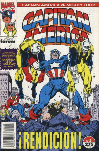Cover for Capitán América & Thor El Poderoso (Planeta DeAgostini, 1993 series) #5