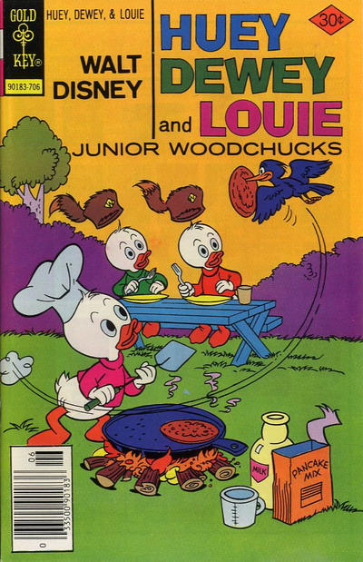 Cover for Walt Disney Huey, Dewey and Louie Junior Woodchucks (Western, 1966 series) #44 [Gold Key]