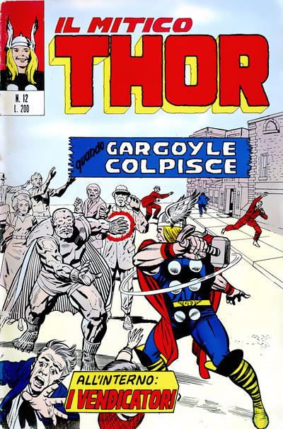 Cover for Il Mitico Thor (Editoriale Corno, 1971 series) #12