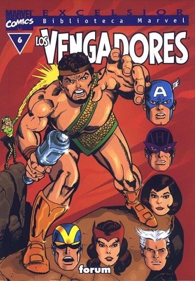 Cover for Biblioteca Marvel: Los Vengadores (Planeta DeAgostini, 1999 series) #6