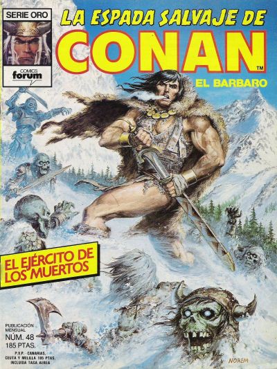 Cover for La Espada Salvaje de Conan (Planeta DeAgostini, 1982 series) #48