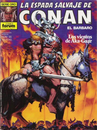 Cover for La Espada Salvaje de Conan (Planeta DeAgostini, 1982 series) #55