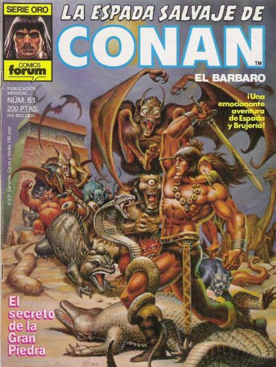 Cover for La Espada Salvaje de Conan (Planeta DeAgostini, 1982 series) #61
