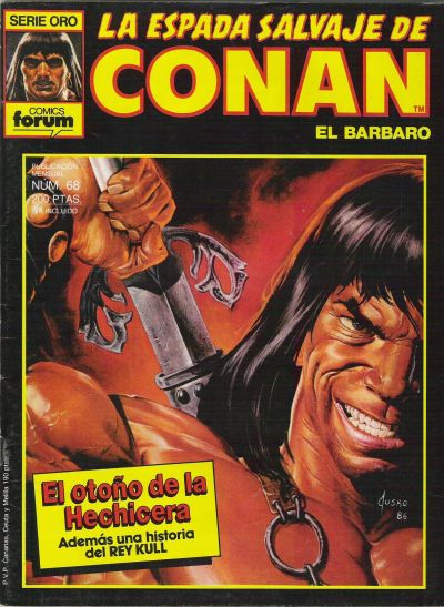 Cover for La Espada Salvaje de Conan (Planeta DeAgostini, 1982 series) #68