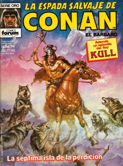 Cover for La Espada Salvaje de Conan (Planeta DeAgostini, 1982 series) #74