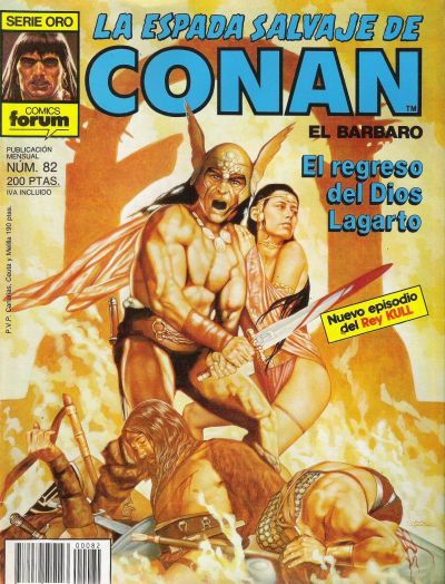 Cover for La Espada Salvaje de Conan (Planeta DeAgostini, 1982 series) #82