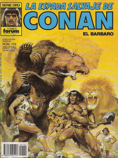 Cover for La Espada Salvaje de Conan (Planeta DeAgostini, 1982 series) #104