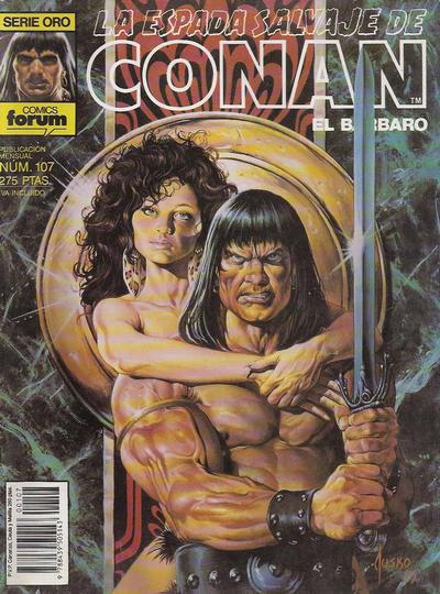 Cover for La Espada Salvaje de Conan (Planeta DeAgostini, 1982 series) #107