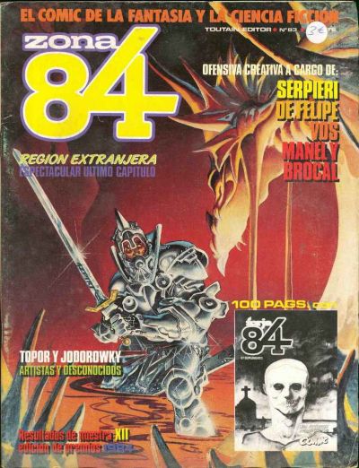 Cover for Zona 84 (Toutain Editor, 1984 series) #83